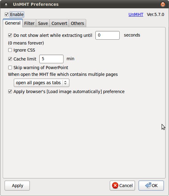 UnMHT for Firefox